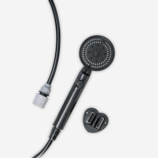 Utedusj - Gjennomstrømningsvarmer 18L/min - Svart